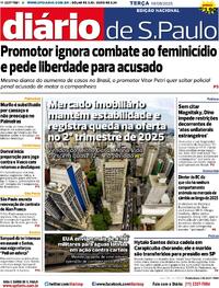 Capa do jornal Diário de São Paulo 19/08/2025