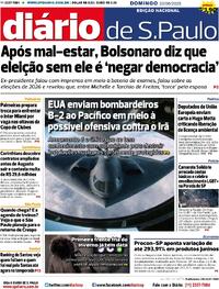 Capa do jornal Diário de São Paulo 22/06/2025