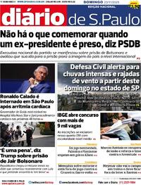 Capa do jornal Diário de São Paulo 23/11/2025