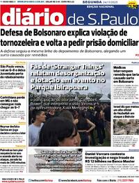 Capa do jornal Diário de São Paulo 24/11/2025