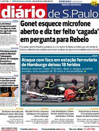 Capa do jornal Diário de São Paulo 25/05/2025