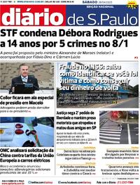 Capa do jornal Diário de São Paulo 26/04/2025