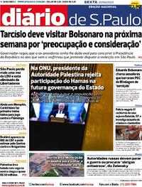 Capa do jornal Diário de São Paulo 26/09/2025