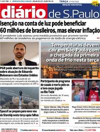 Capa do jornal Diário de São Paulo 27/05/2025