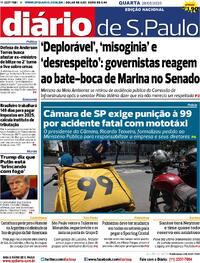 Capa Diário de São Paulo 28/05/2025