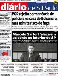 Capa do jornal Diário de São Paulo 30/08/2025