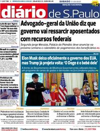 Capa do jornal Diário de São Paulo 31/05/2025