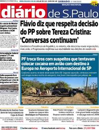 Capa Diário de São Paulo 01/08/2026