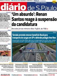 Capa Jornal Diário de São Paulo