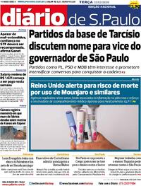 Capa do jornal Diário de São Paulo 03/02/2026