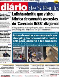 Capa do jornal Diário de São Paulo 03/03/2026