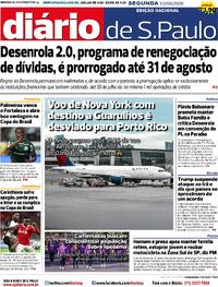 Capa Jornal Diário de São Paulo
