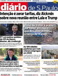 Capa do jornal Diário de São Paulo 04/02/2026