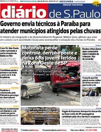 Capa Diário de São Paulo 04/05/2026