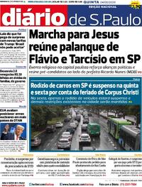 Capa Jornal Diário de São Paulo