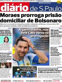 Capa Diário de São Paulo 04/07/2026