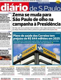 Capa do jornal Diário de São Paulo 04/08/2026