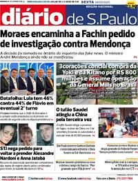 Capa Diário de São Paulo 04/09/2026