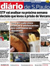 Capa do jornal Diário de São Paulo 05/03/2026
