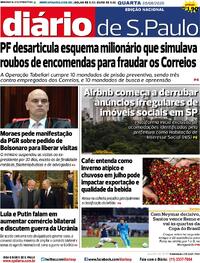 Capa Jornal Diário de São Paulo