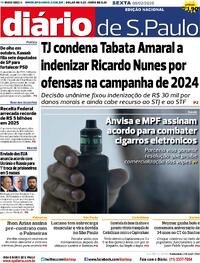 Capa do jornal Diário de São Paulo 06/02/2026