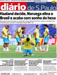 Capa Diário de São Paulo 06/07/2026