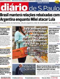 Capa do jornal Diário de São Paulo 06/08/2026