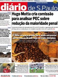 Capa Diário de São Paulo 07/07/2026