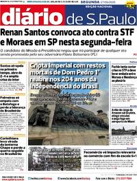 Capa Jornal Diário de São Paulo