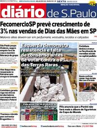 Capa Diário de São Paulo 08/05/2026