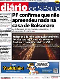 Capa Diário de São Paulo 09/07/2026