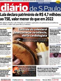 Capa do jornal Diário de São Paulo 09/08/2026