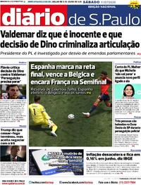Capa Jornal Diário de São Paulo