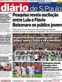 Capa Diário de São Paulo 12/07/2026