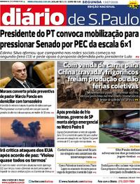 Capa Diário de São Paulo 13/07/2026