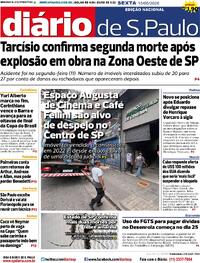 Capa Diário de São Paulo 15/05/2026