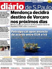 Capa Jornal Diário de São Paulo
