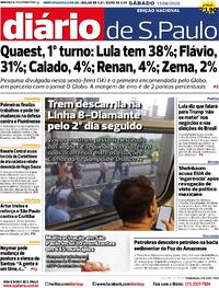 Capa Jornal Diário de São Paulo