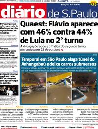 Capa Jornal Diário de São Paulo