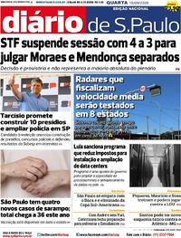 Capa Diário de São Paulo 16/09/2026