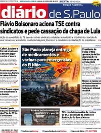Capa Jornal Diário de São Paulo
