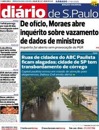 Capa do jornal Diário de São Paulo 17/01/2026