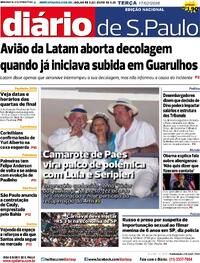 Capa do jornal Diário de São Paulo 17/02/2026