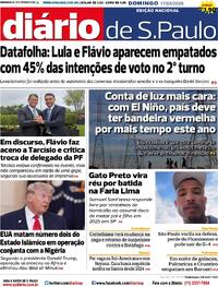 Capa Diário de São Paulo 17/05/2026