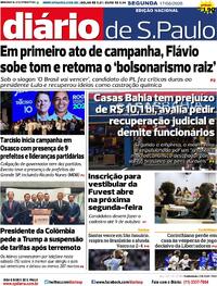 Capa Diário de São Paulo 17/08/2026