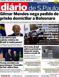 Capa do jornal Diário de São Paulo 18/01/2026