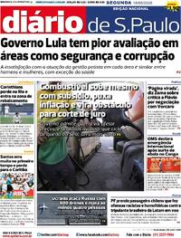 Capa Diário de São Paulo 18/05/2026