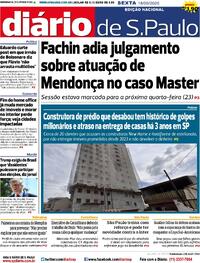 Capa Jornal Diário de São Paulo