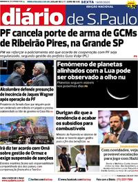 Capa Jornal Diário de São Paulo