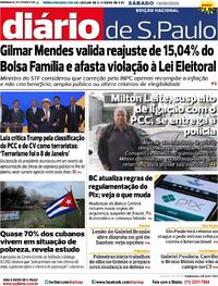 Capa Jornal Diário de São Paulo